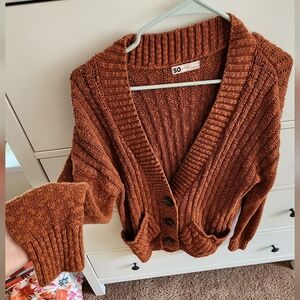 Burnt orange cardigan